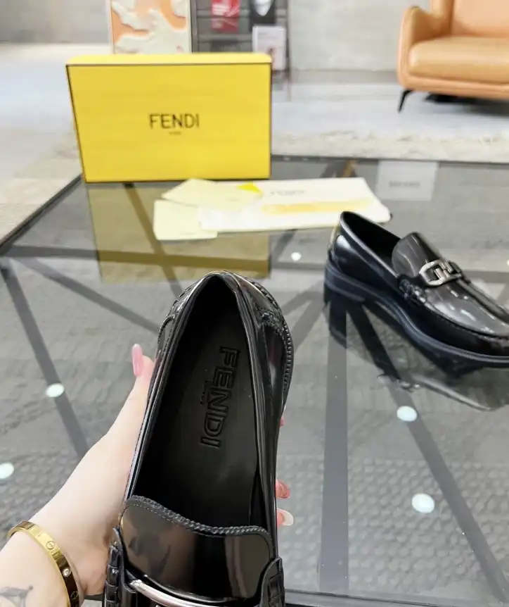 hype Fendi Leather Shoes