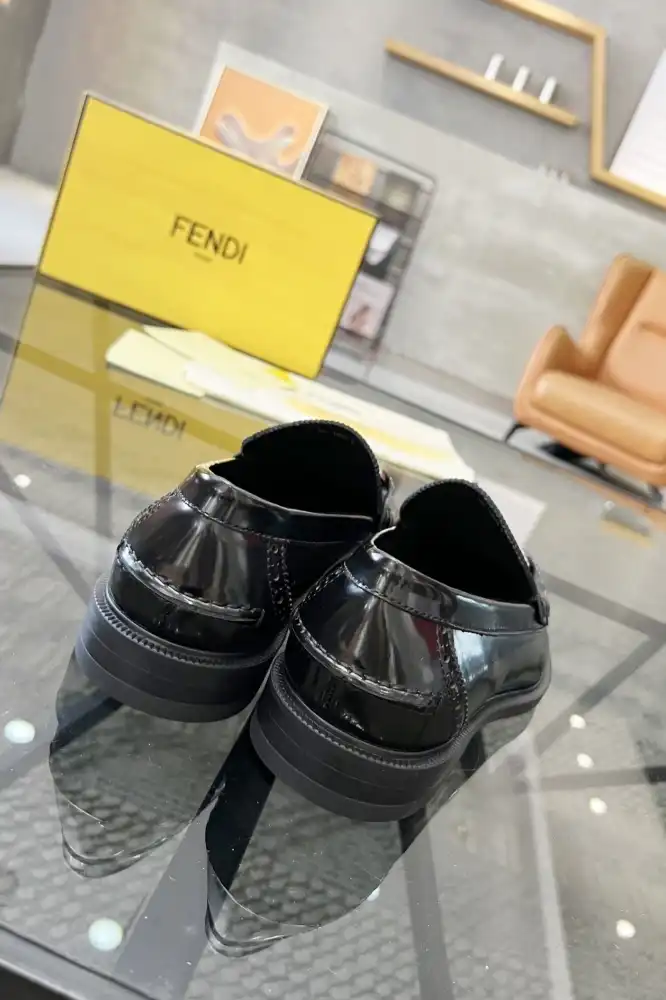 hype Fendi Leather Shoes