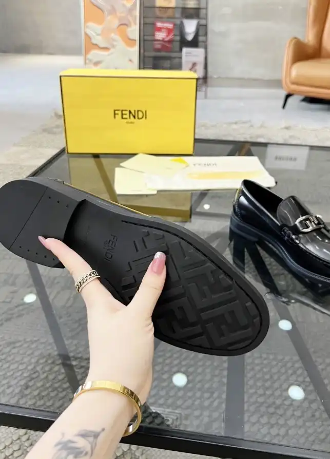 hype Fendi Leather Shoes