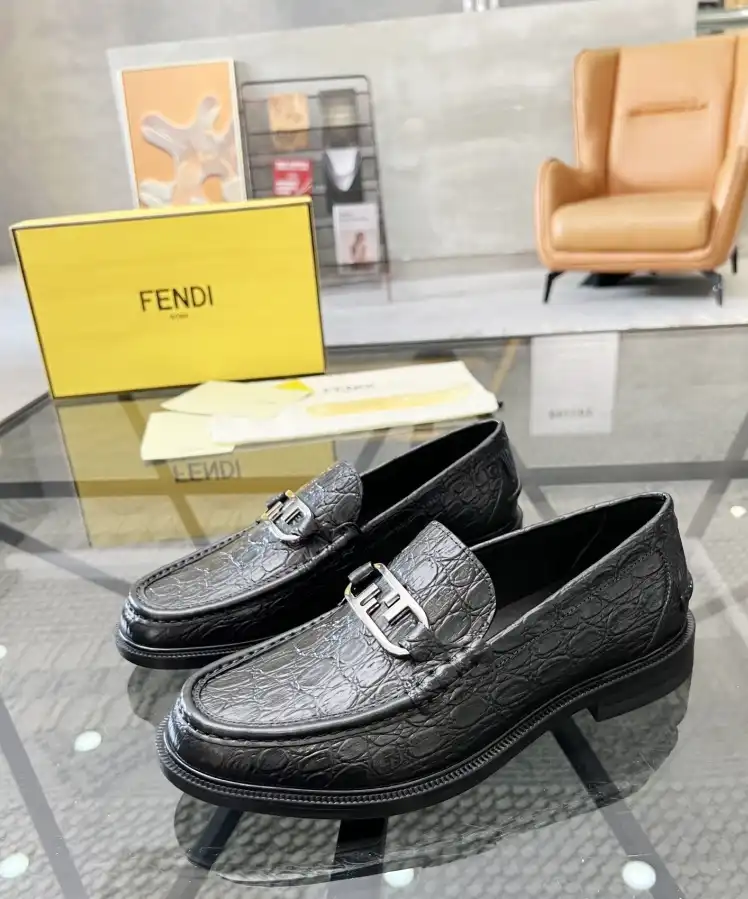 hype Fendi Leather Shoes