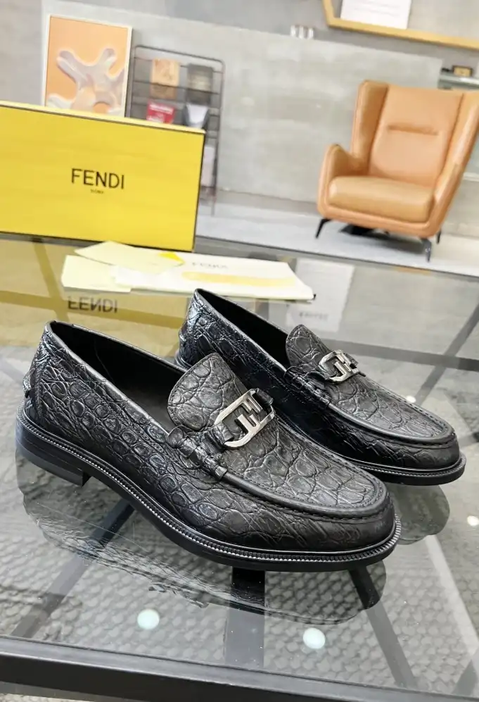 hype Fendi Leather Shoes