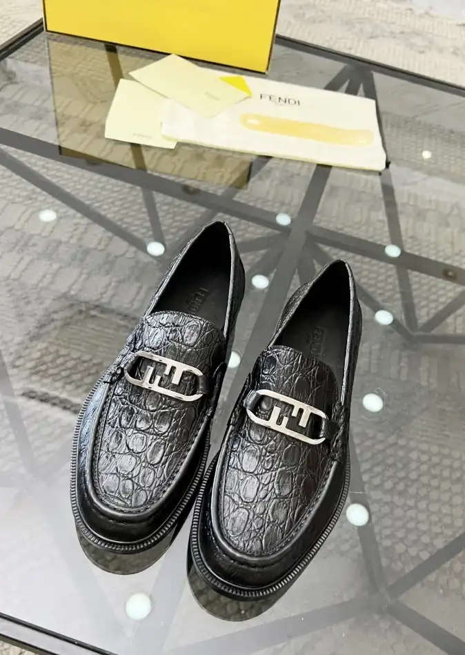 hype Fendi Leather Shoes