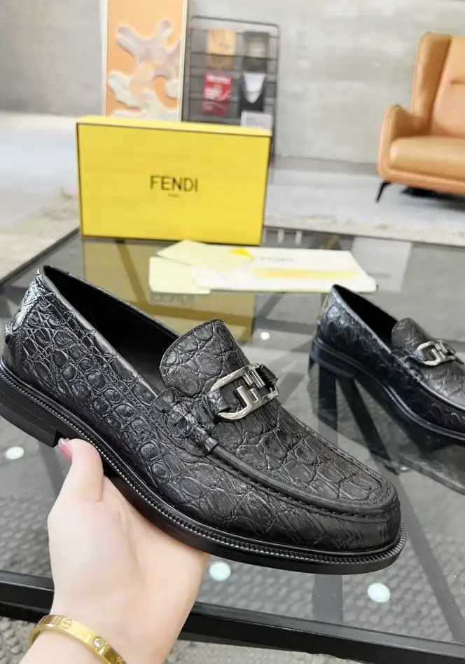 hype Fendi Leather Shoes