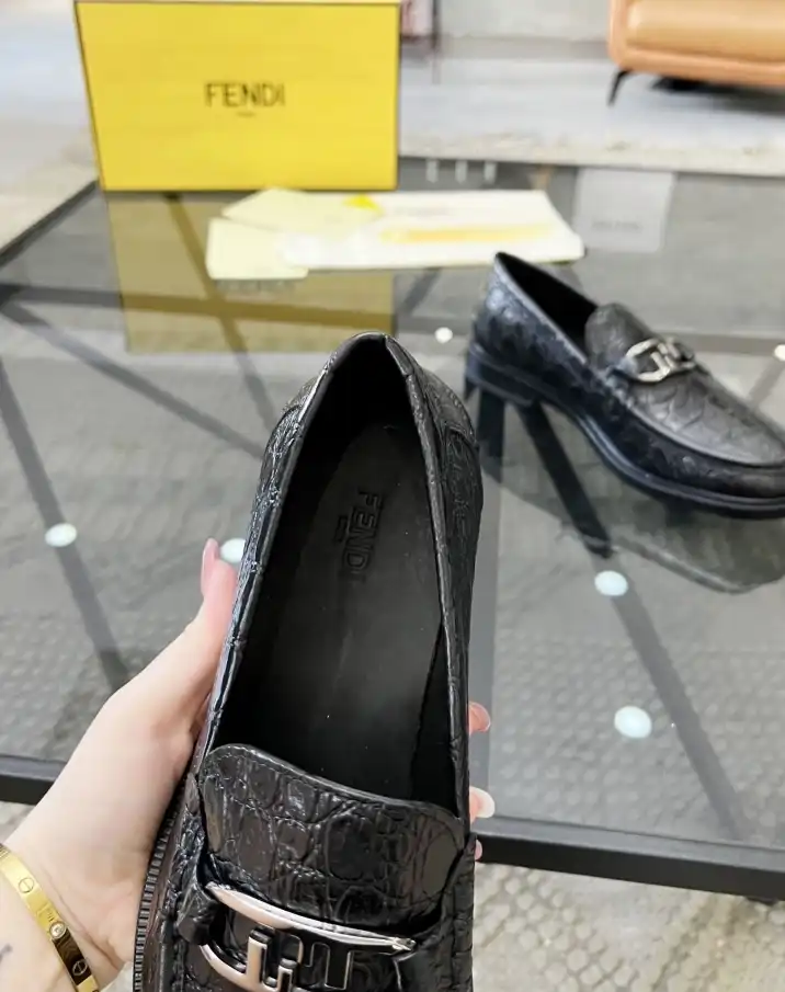 hype Fendi Leather Shoes