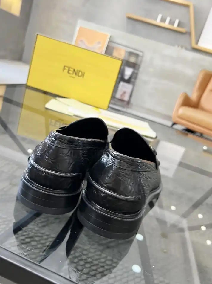 hype Fendi Leather Shoes