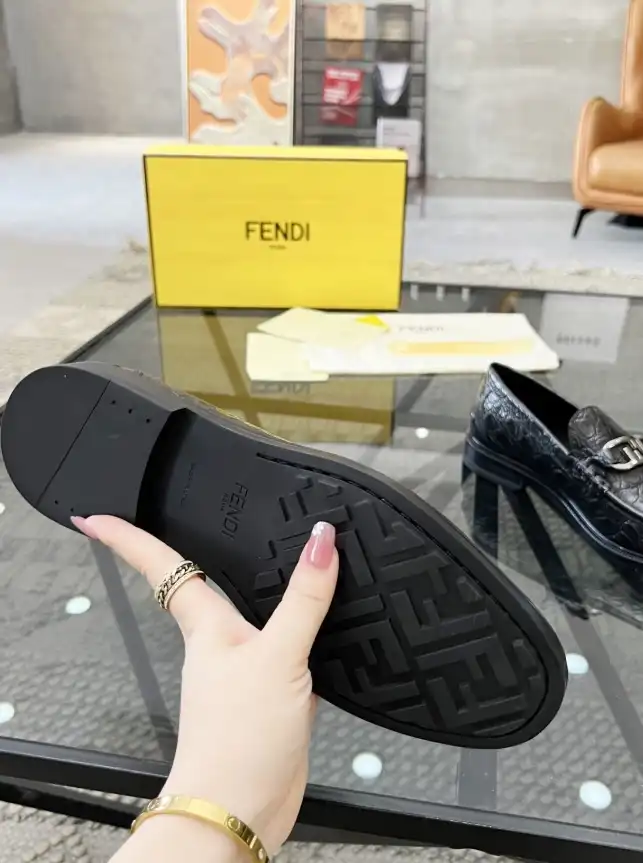 hype Fendi Leather Shoes