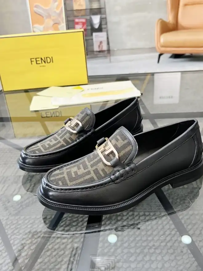 hype Fendi Leather Shoes