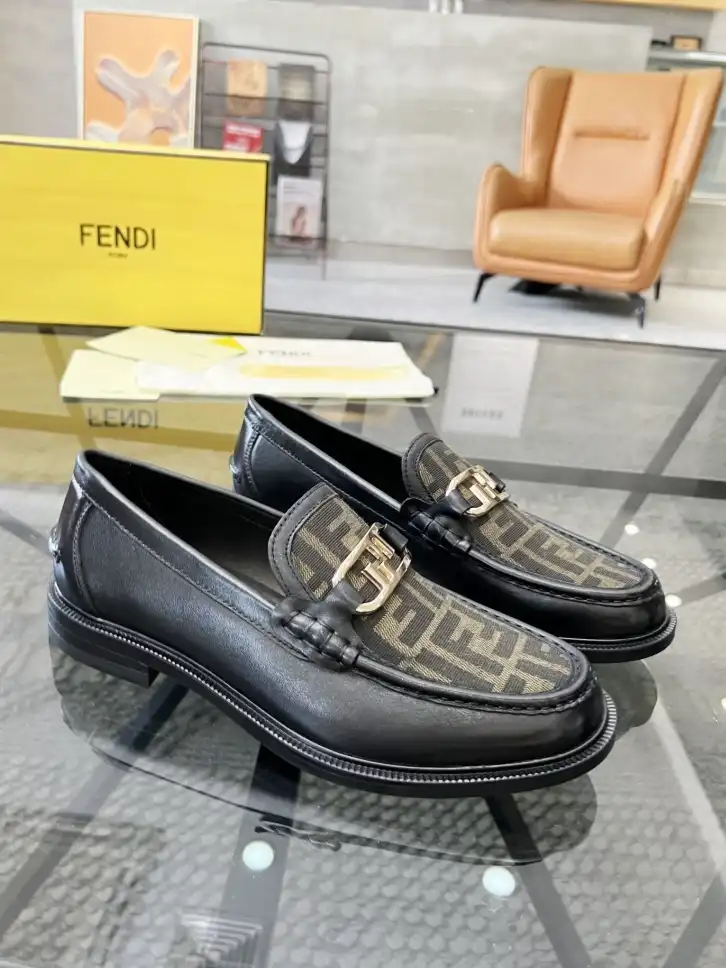 hype Fendi Leather Shoes