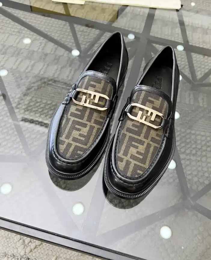 hype Fendi Leather Shoes