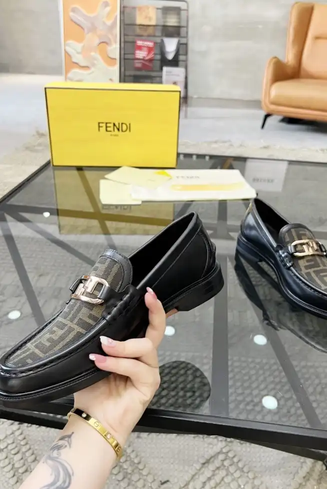 hype Fendi Leather Shoes