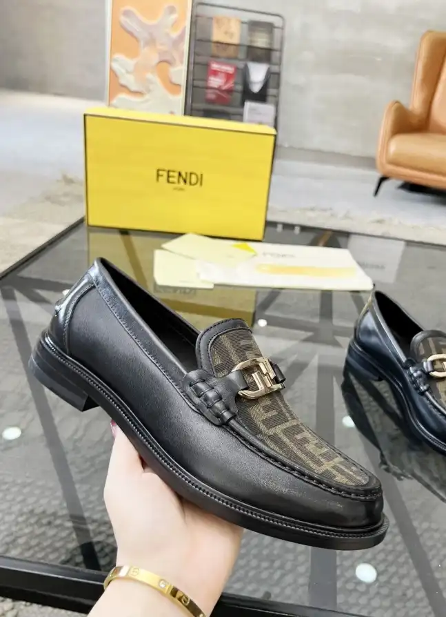 hype Fendi Leather Shoes