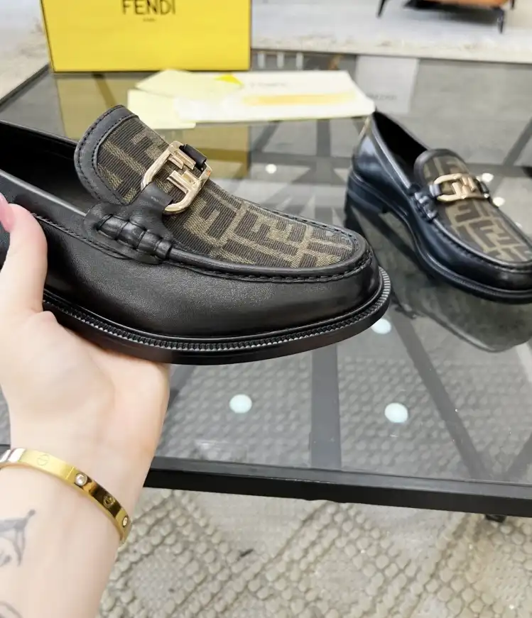 hype Fendi Leather Shoes