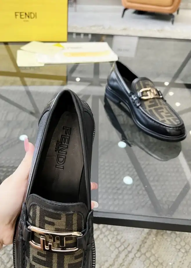 hype Fendi Leather Shoes