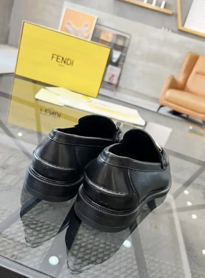 hype Fendi Leather Shoes