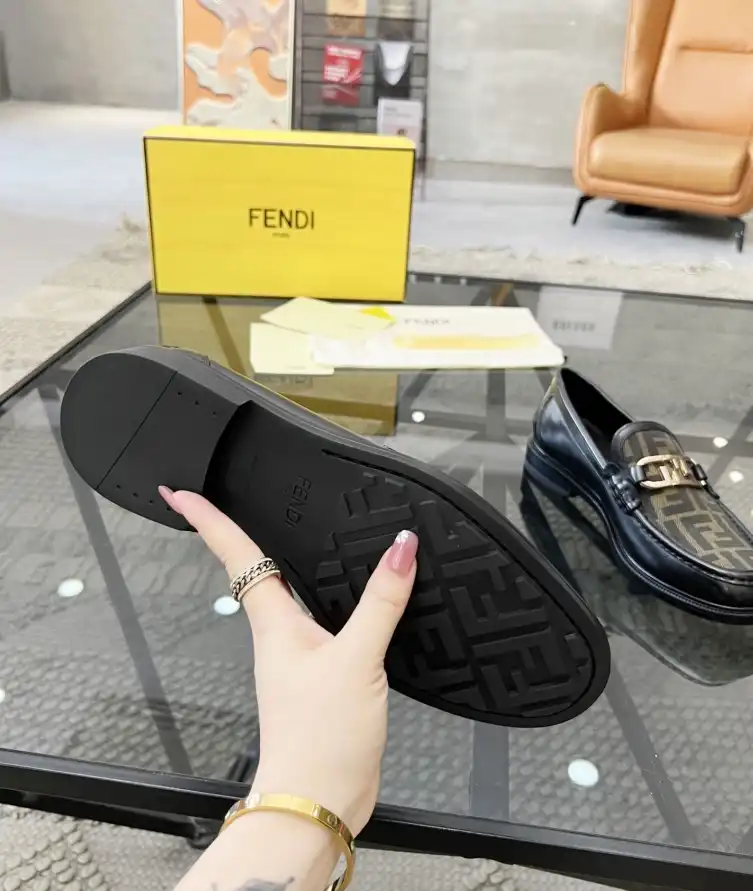 hype Fendi Leather Shoes