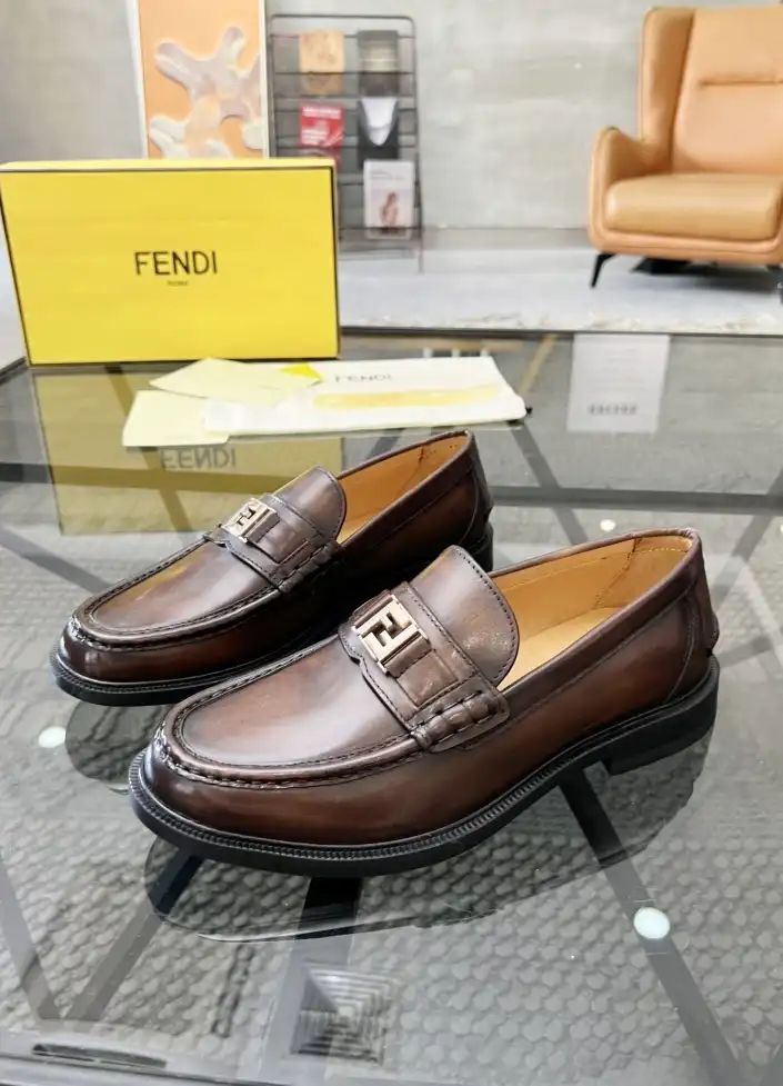 hype Fendi Leather Shoes