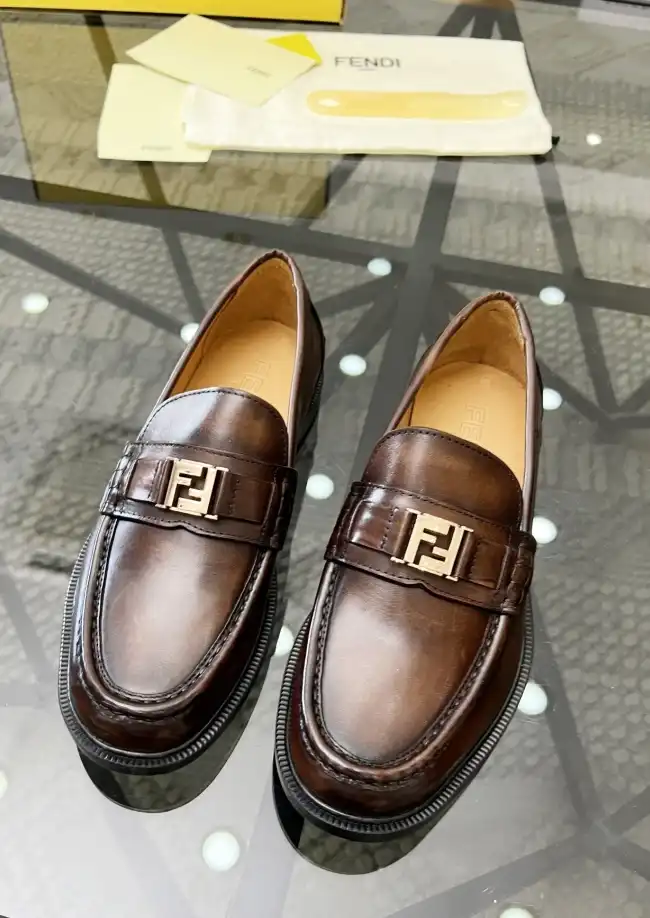 hype Fendi Leather Shoes