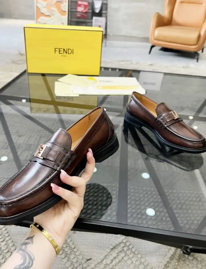 hype Fendi Leather Shoes