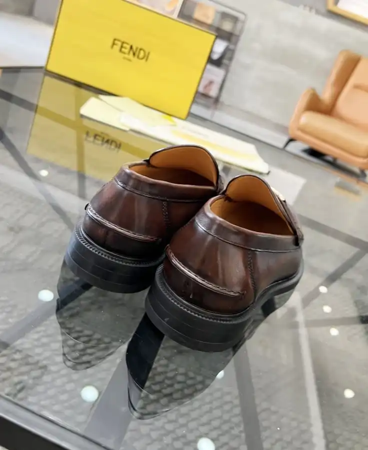 hype Fendi Leather Shoes