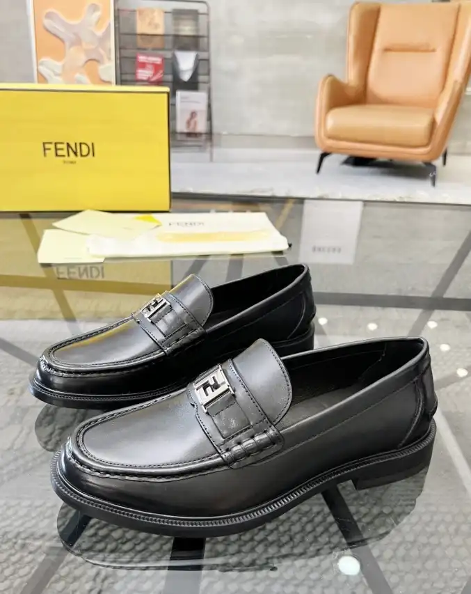 hype Fendi Leather Shoes