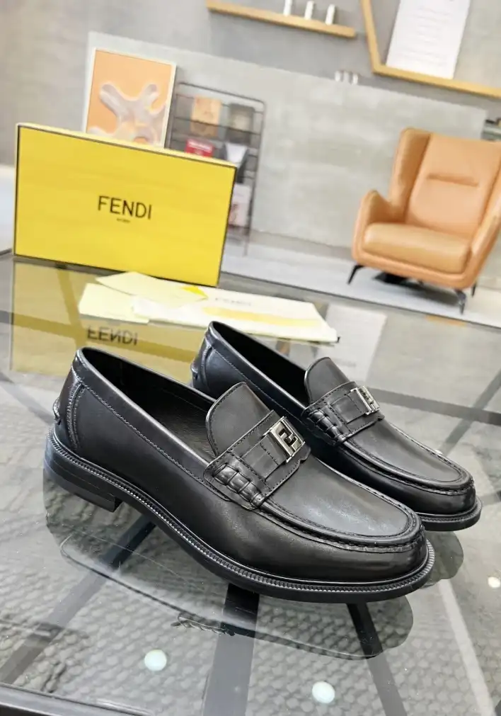 hype Fendi Leather Shoes