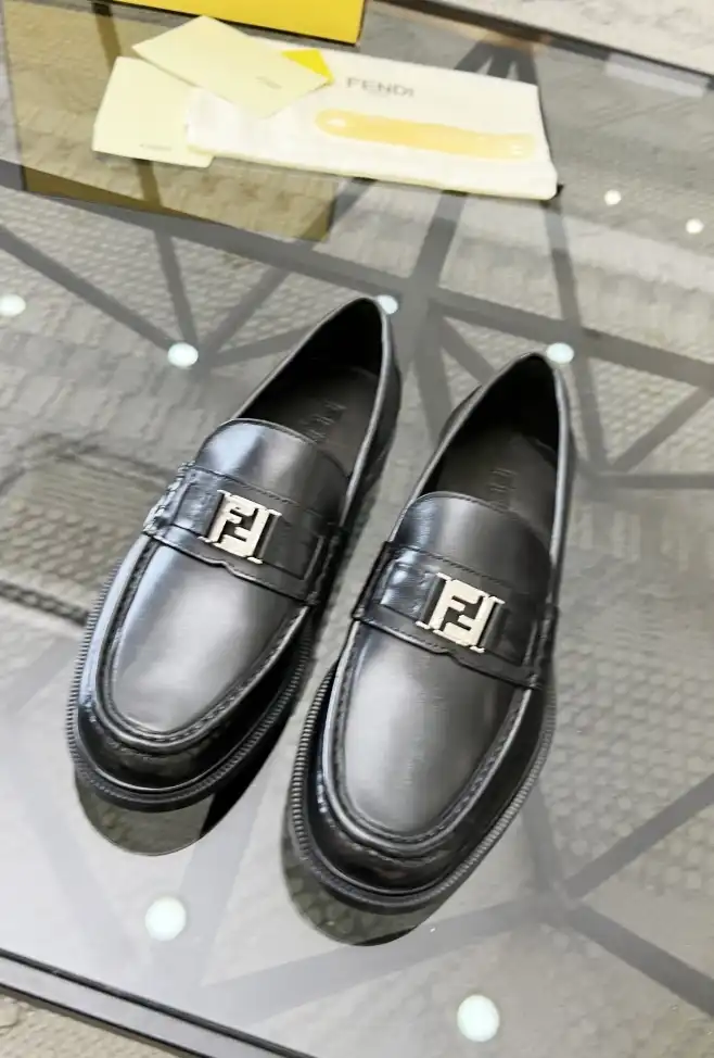 hype Fendi Leather Shoes