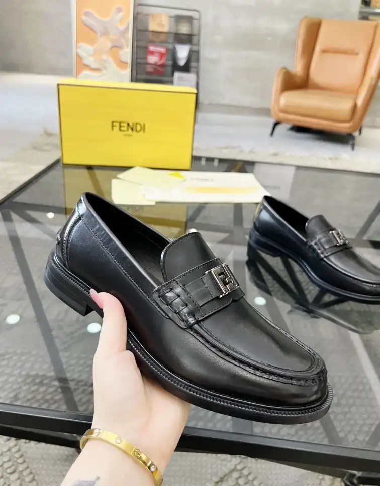 hype Fendi Leather Shoes