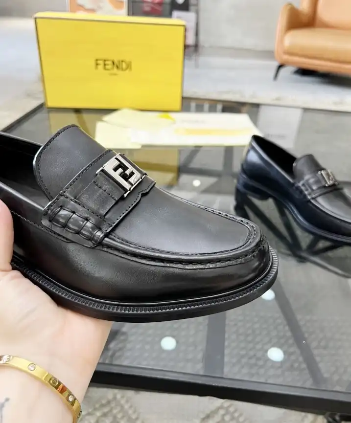 hype Fendi Leather Shoes