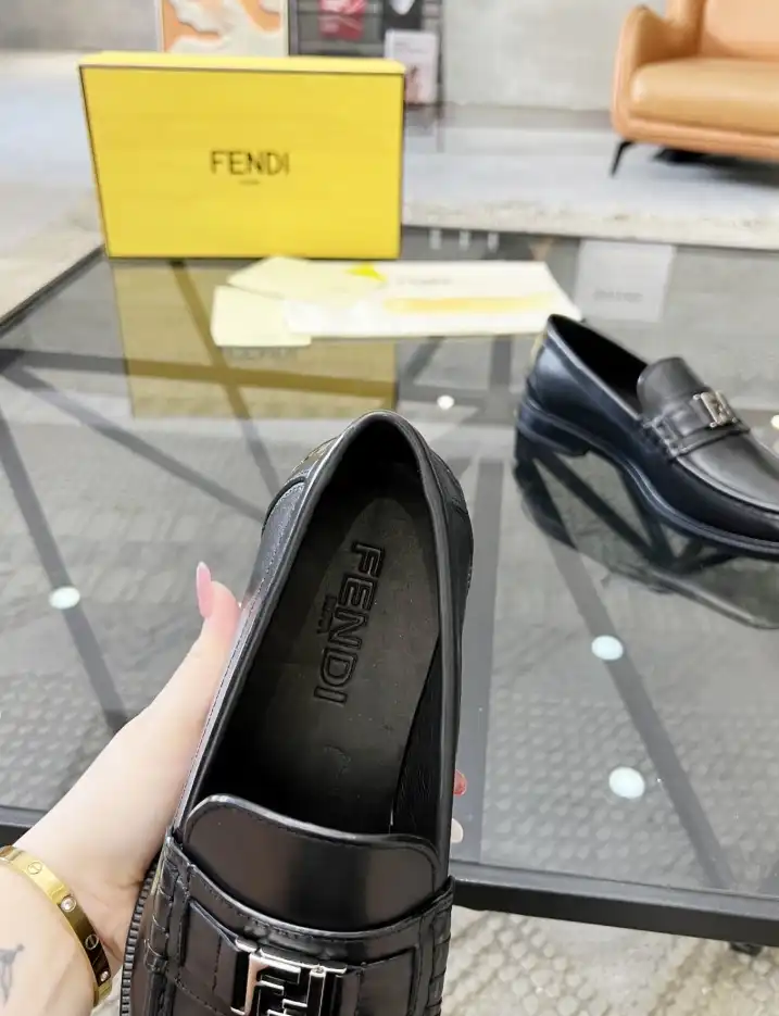 hype Fendi Leather Shoes