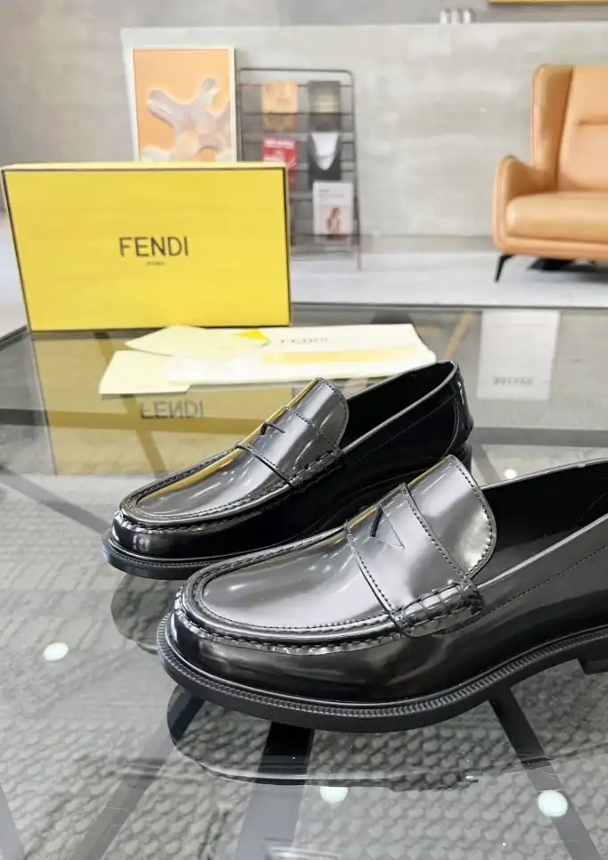 hype Fendi Leather Shoes