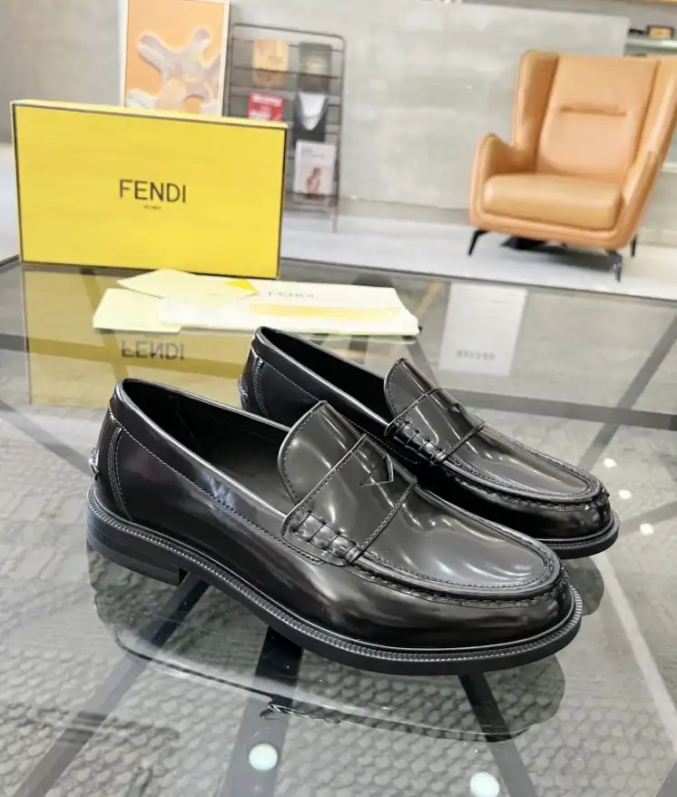 hype Fendi Leather Shoes