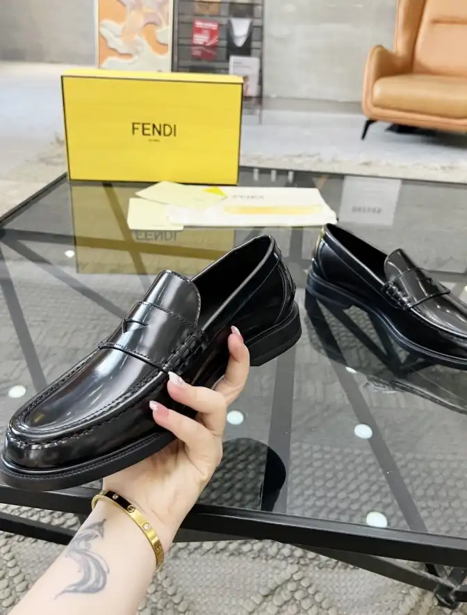 hype Fendi Leather Shoes