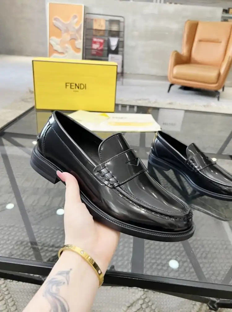 hype Fendi Leather Shoes