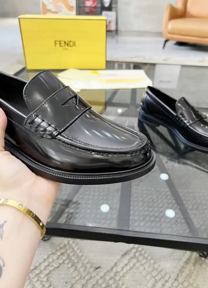 hype Fendi Leather Shoes