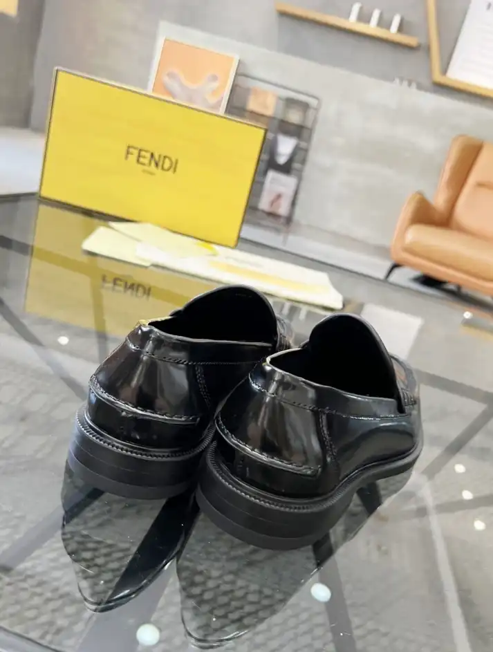 hype Fendi Leather Shoes