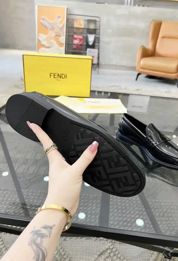 hype Fendi Leather Shoes