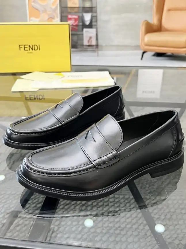 hype Fendi Leather Shoes