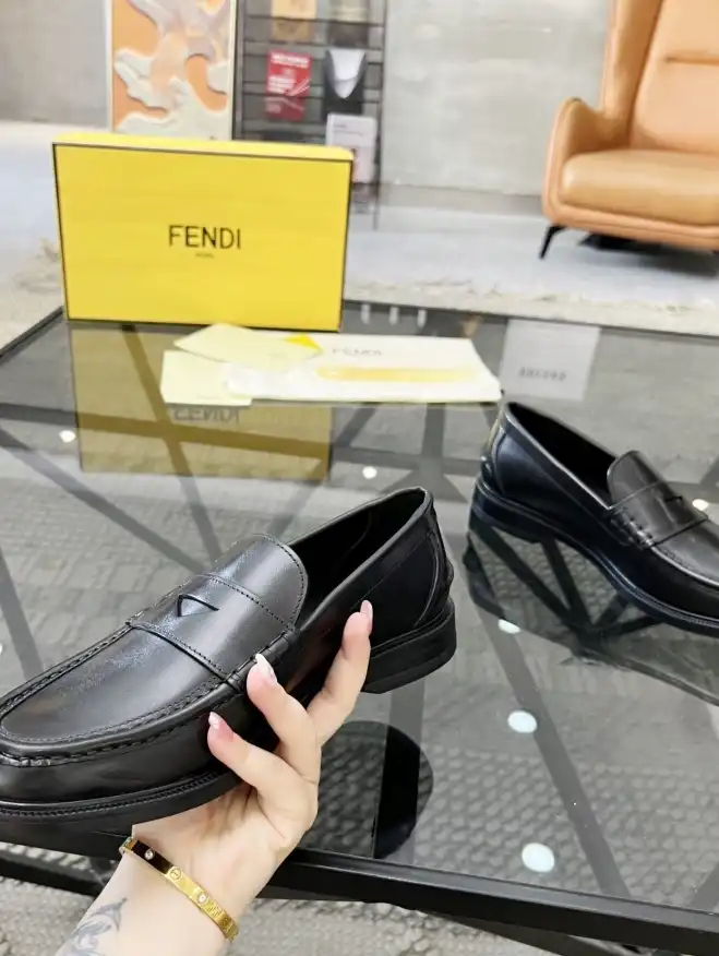 hype Fendi Leather Shoes