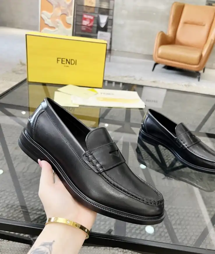 hype Fendi Leather Shoes