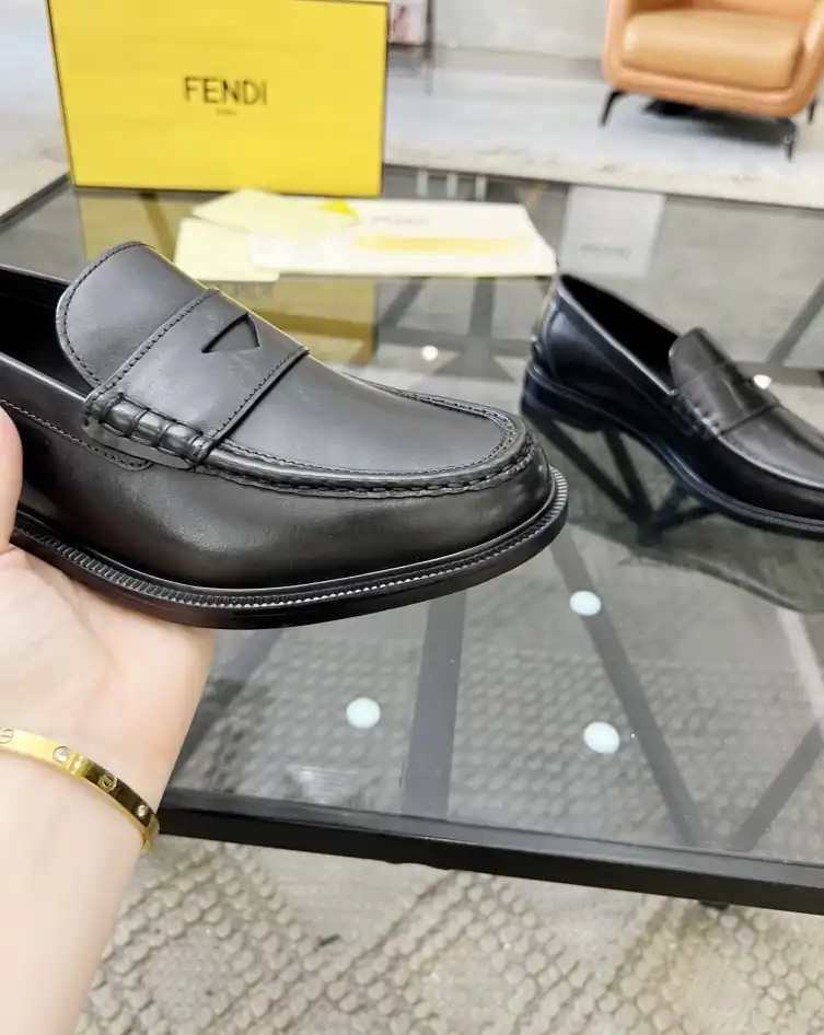 hype Fendi Leather Shoes