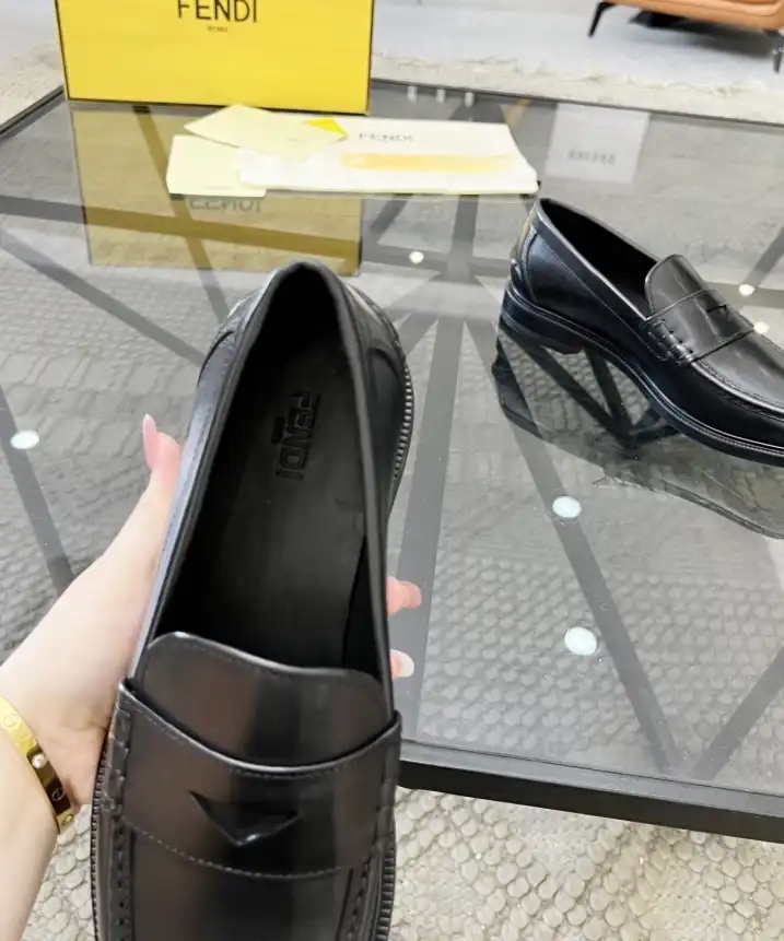 hype Fendi Leather Shoes