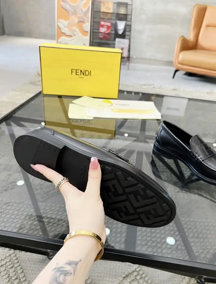 hype Fendi Leather Shoes