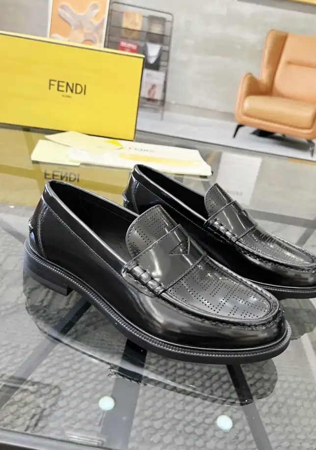 hype Fendi Leather Shoes