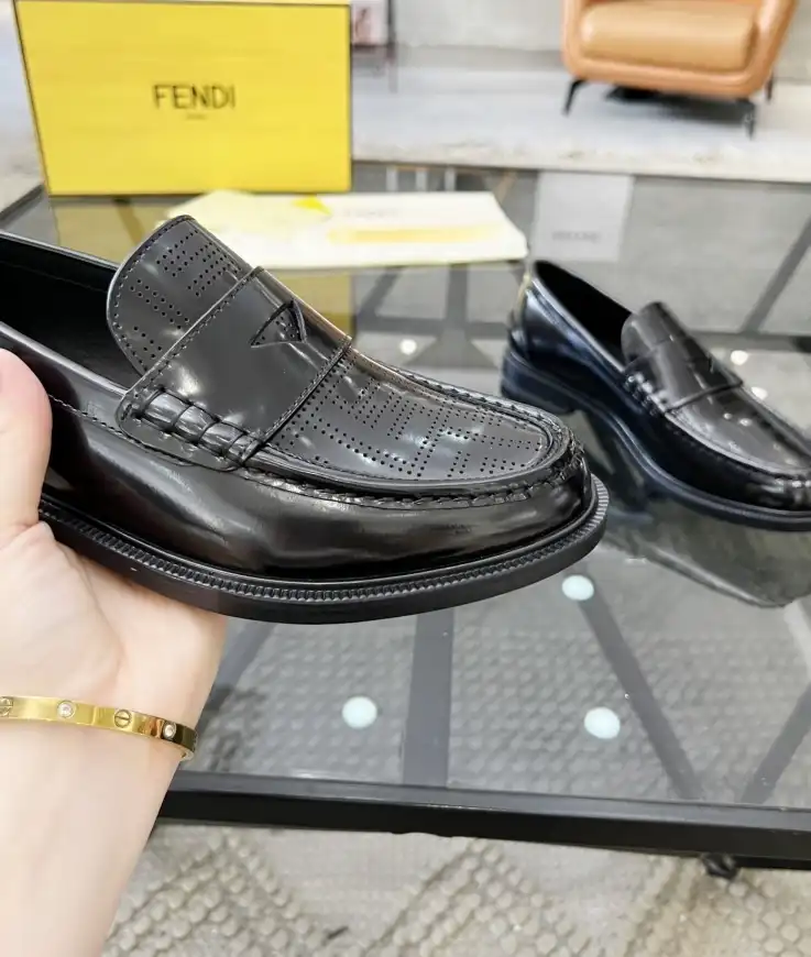 hype Fendi Leather Shoes