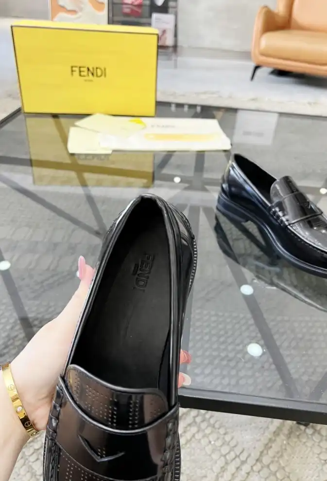 hype Fendi Leather Shoes