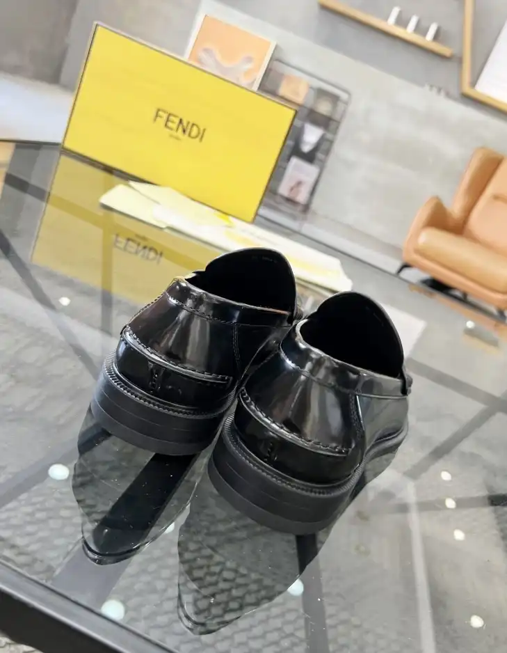 hype Fendi Leather Shoes