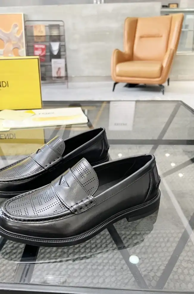 hype Fendi Leather Shoes