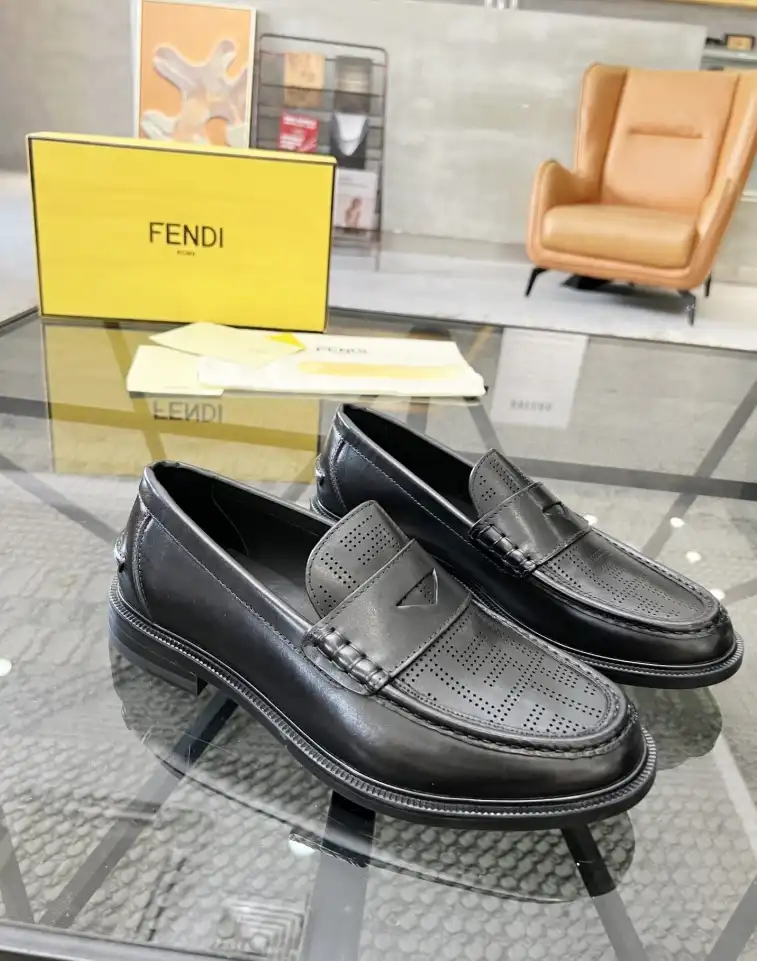 hype Fendi Leather Shoes