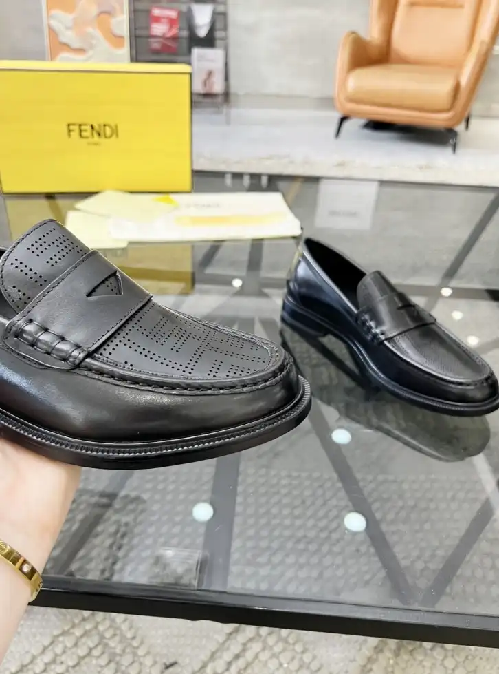 hype Fendi Leather Shoes