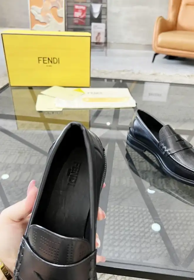 hype Fendi Leather Shoes